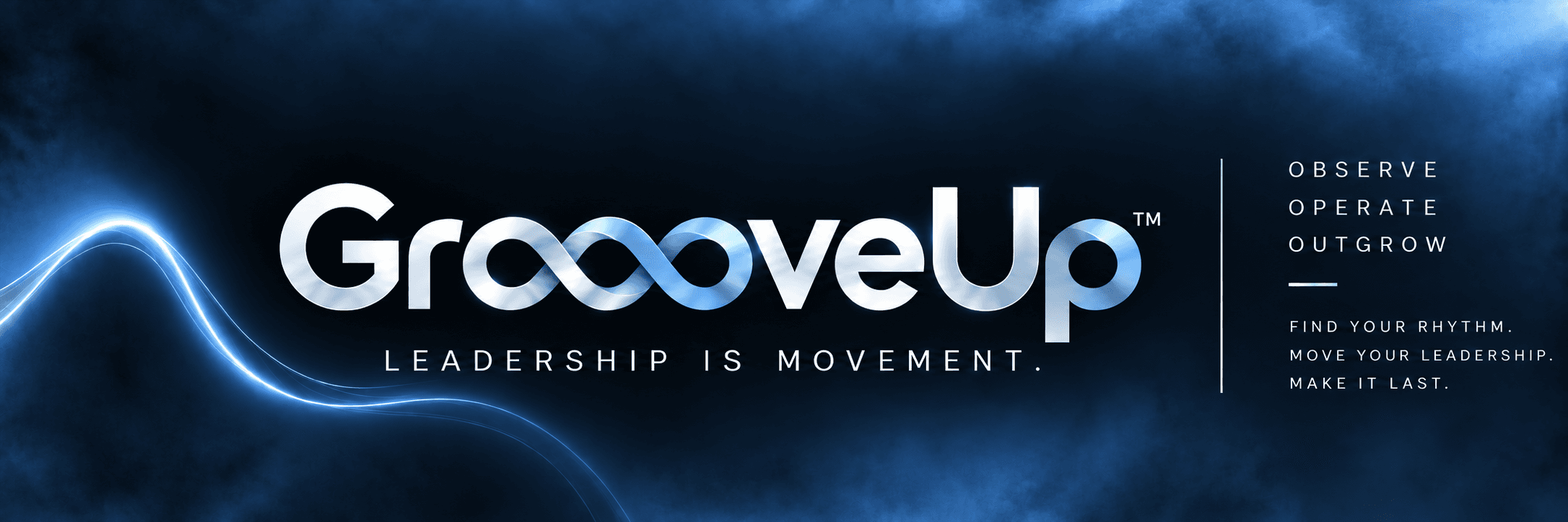 GroooveUp — Leadership is movement. Observe. Operate. Outgrow. Find your rhythm. Move your leadership. Make it last.